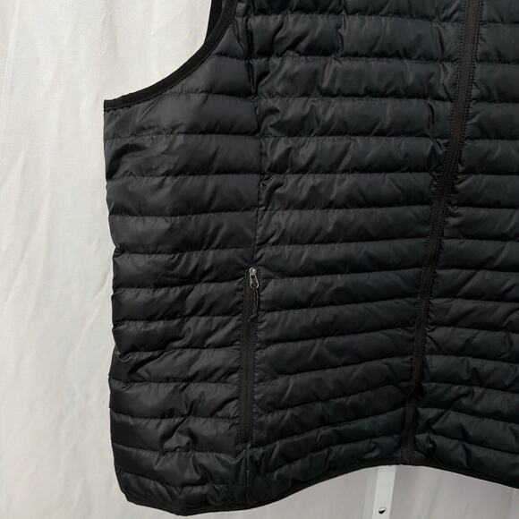 Eddie Bauer Down Vest Womens XXL Black EB650 Full Zip Pockets Puffer - Picture 7 of 9